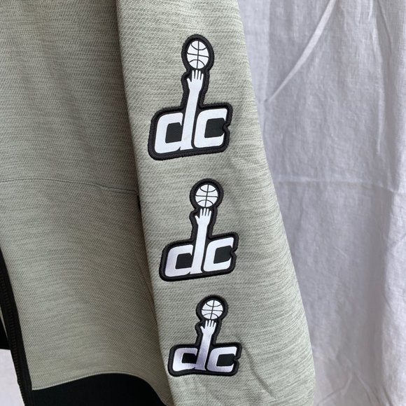 Nike Washington Wizards DC Showtime NBA Therma Flex Zip Hoodie - Grey - Picture 2 of 9